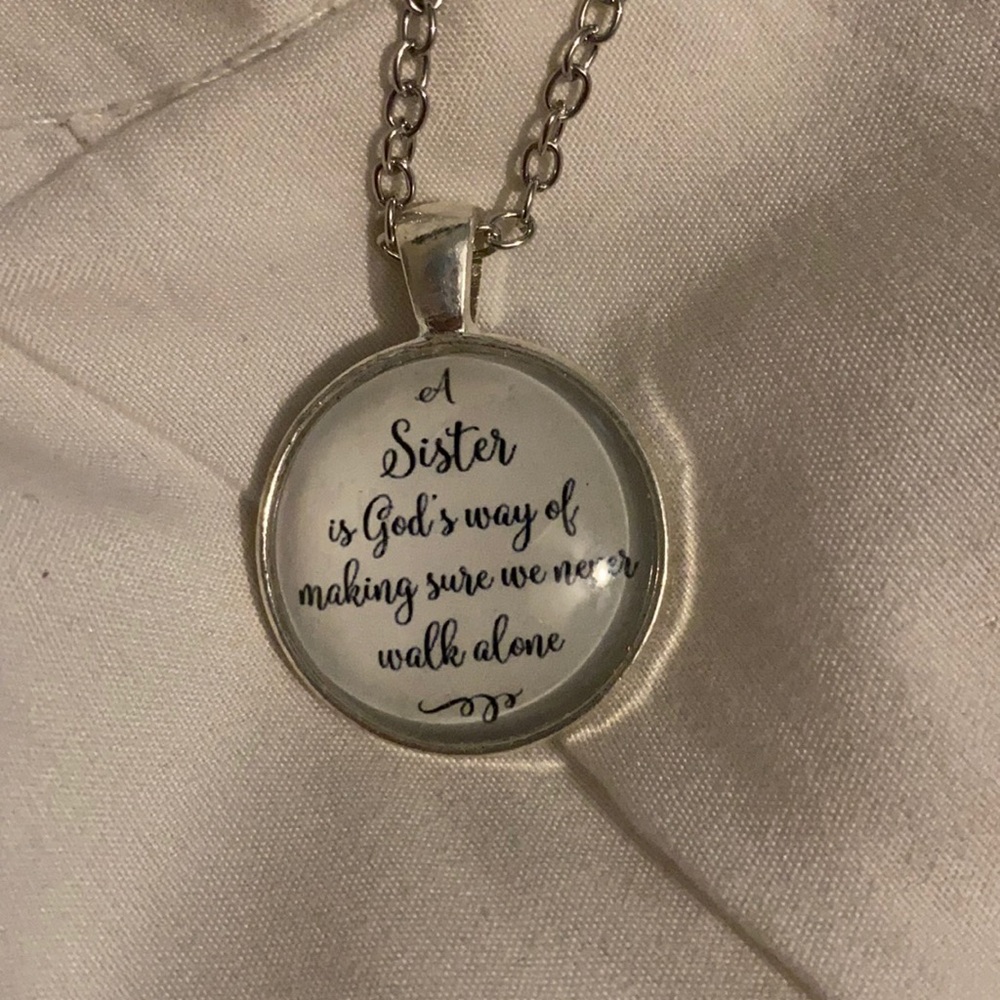 Glass cobachon necklace